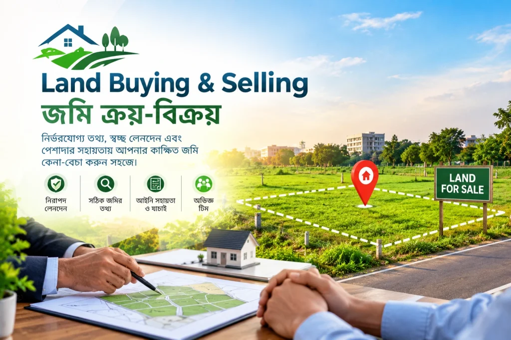 land buying & selling banner